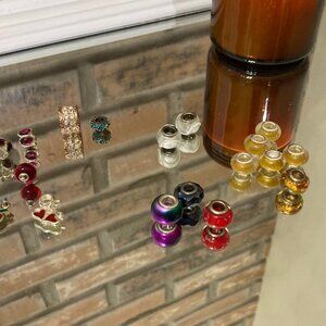 Charms 925 Silver + Vintage Fashion Charm Lot of 19